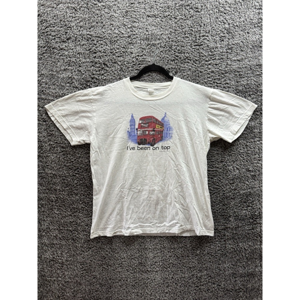 Vintage 1985 London Regional Transport T-Shirt "I've Been On‎ Top" Size XL